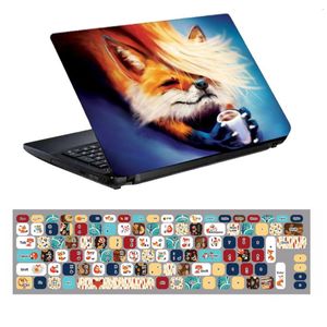 نقد و بررسی استیکر لپ تاپ طرح روباه کد 0909-98 مناسب برای لپ تاپ 15.6 اینچ به همراه برچسب حروف فارسی کیبورد توسط خریداران