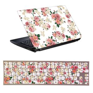 نقد و بررسی استیکر لپ تاپ طرح گل گلی کد 0909-98 مناسب برای لپ تاپ 15.6 اینچ به همراه برچسب حروف فارسی کیبورد توسط خریداران