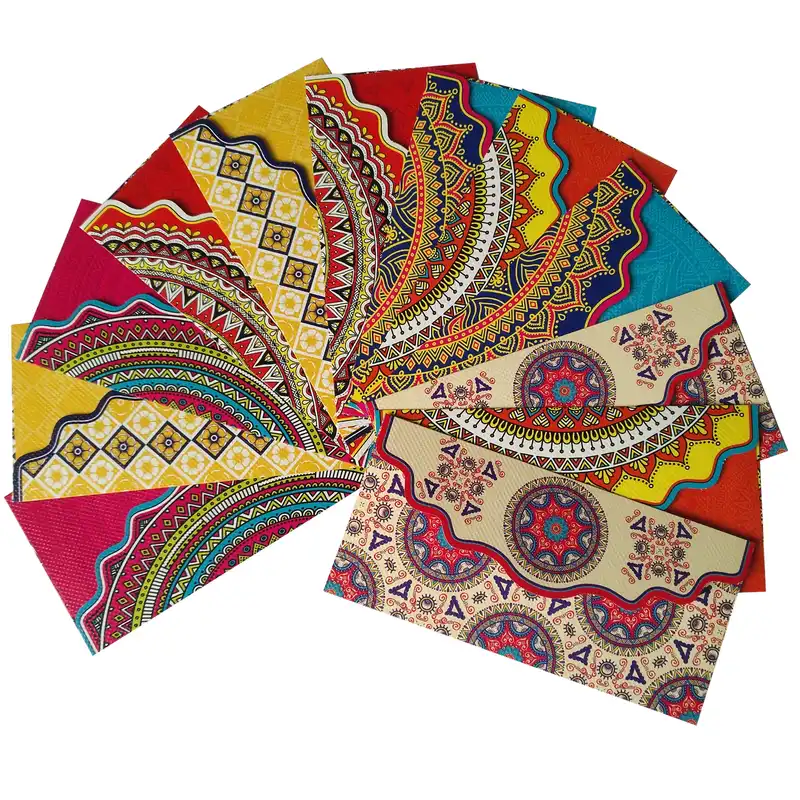 پاکت  پول طرح اسلیمی مجموعه 12 عددی