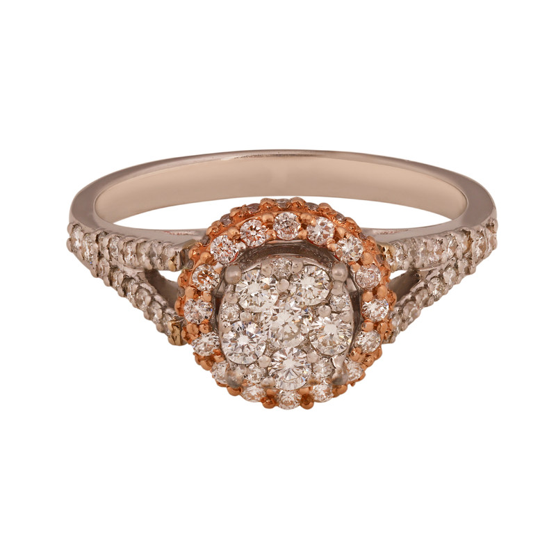 انگشتر طلا ۱8 عیار زنانه کد 01054