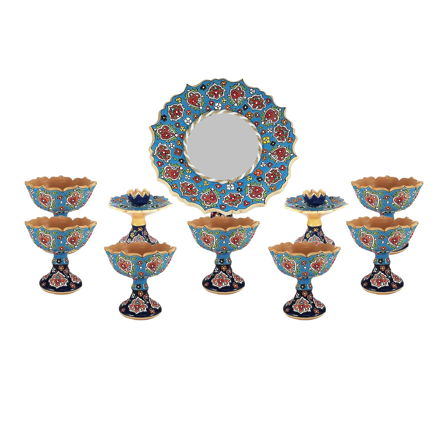  مجموعه ظروف هفت سین 10 پارچه کد 18