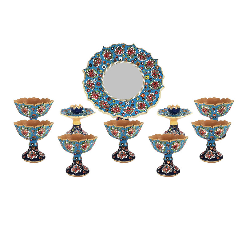  مجموعه ظروف هفت سین 10 پارچه کد 18