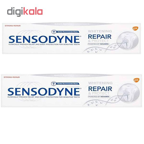 خمیر دندان سنسوداین مدل Repair & Protect حجم 75 میلی لیتر مجموعه 2 عددی