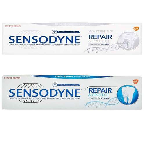 خمیر دندان سنسوداین مدل Repair & Protect حجم 75 میلی لیتر مجموعه 2 عددی