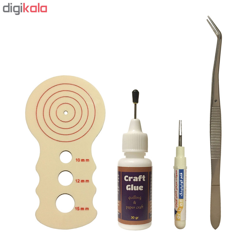 ابزار ملیله کاغذی اوریران کد QUL04 مجموعه 4 عددی