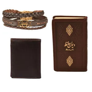 ست هدیه طرح تولد تیر  کهن چرم  مدل m110- 4