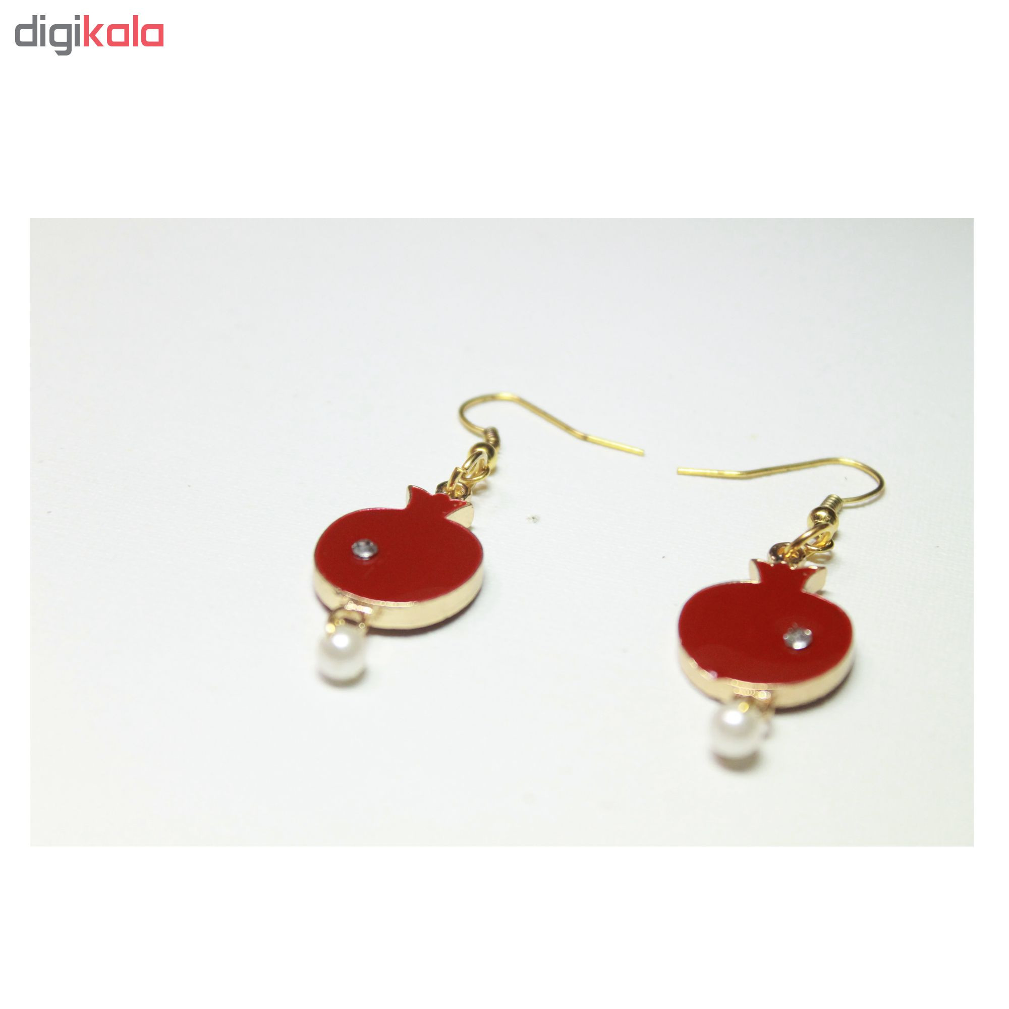 گوشواره زنانه طرح انار یلدا کد E12