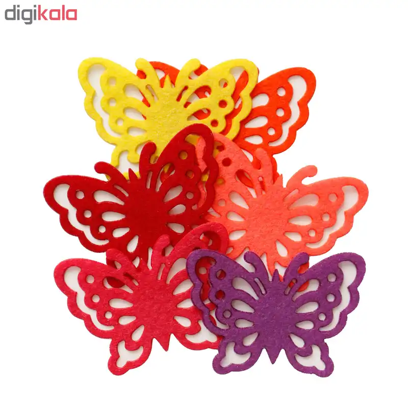 الگو نمد طرح پروانه مدل ONP20 بسته 8 عددی