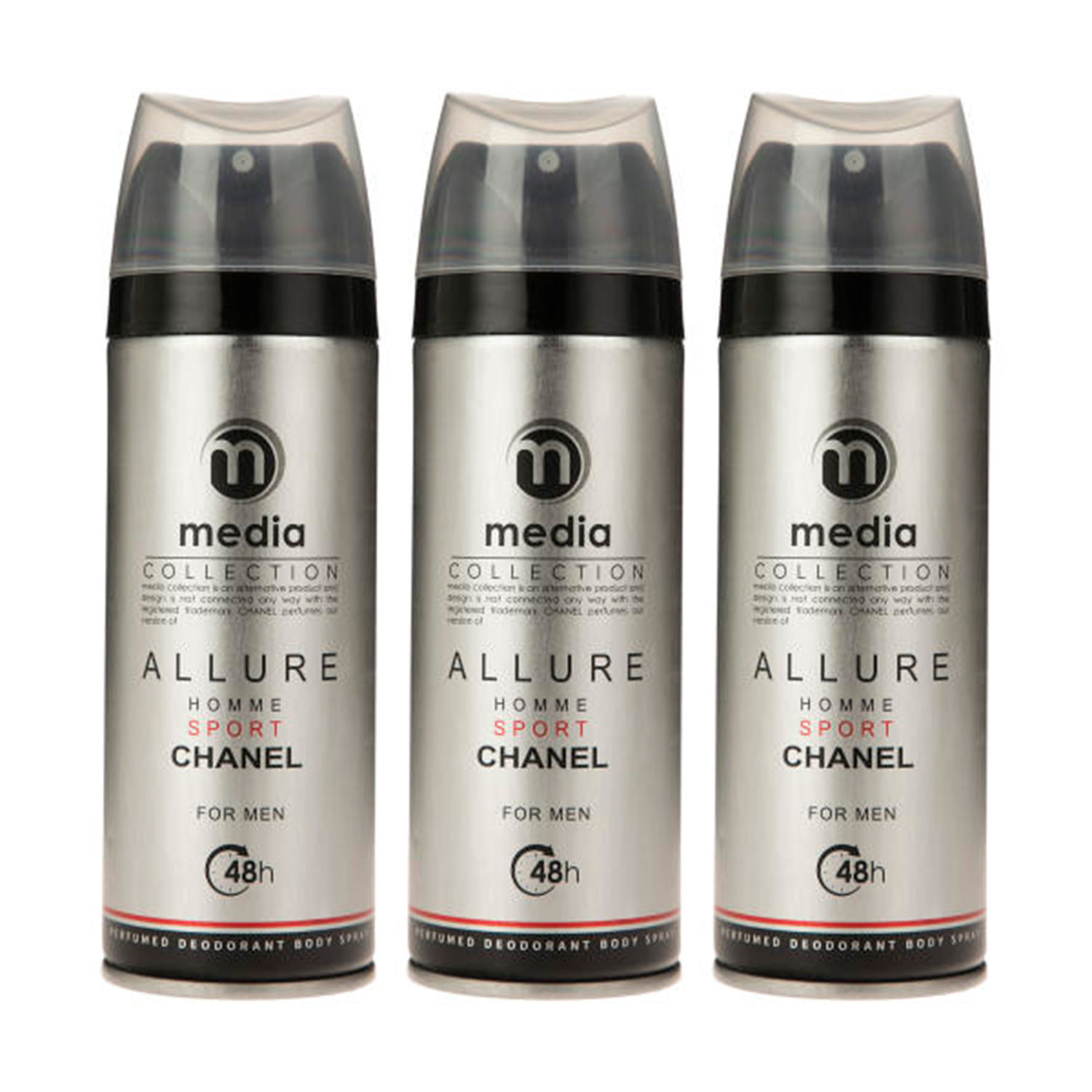 اسپری مردانه مدیا مدل ALLURE حجم 200 میلی لیتر مجموعه 3 عددی