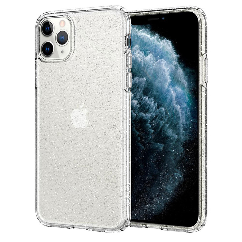 کاور اسپیگن مدل liquid crystal gitter مناسب برای گوشی موبایل اپل Iphone 11 Pro