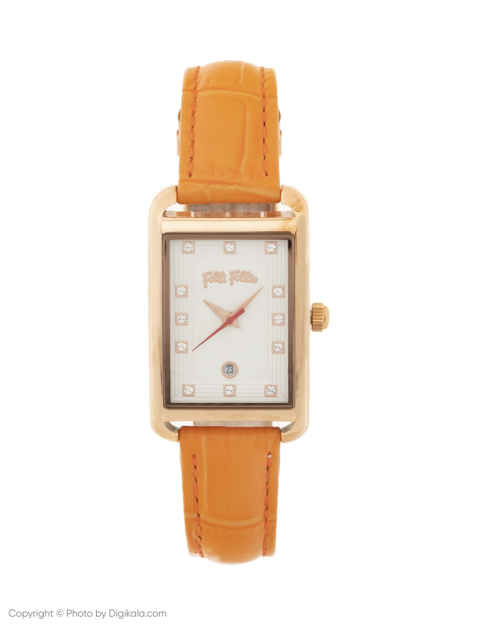 ساعت مچی عقربه ای زنانه فولی فولیه مدل WF18R006STS-OR (بدون جعبه اورجینال) - نارنجی - 2