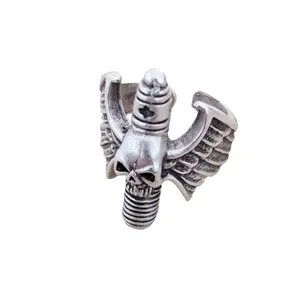 انگشتر مردانه طرح اسکلت کد a92