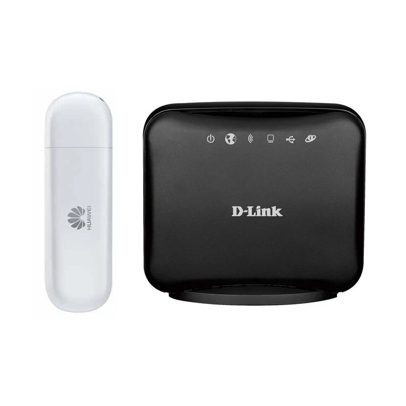 مودم 3G هوآوی مدل E303 به همراه روتر دی لینک مدل DWR-111