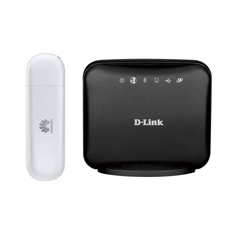 مودم 3G هوآوی مدل E303 به همراه  روتر دی لینک مدل DWR-111