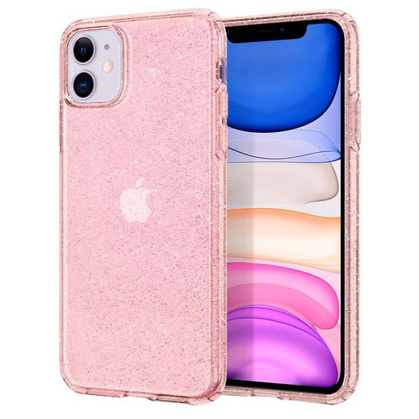 کاور اسپیگن مدل liquid crystal gitter مناسب برای گوشی موبایل اپل Iphone 11 کاور اسپیگن مدل liquid crystal gitter مناسب برای گوشی موبایل اپل Iphone 11