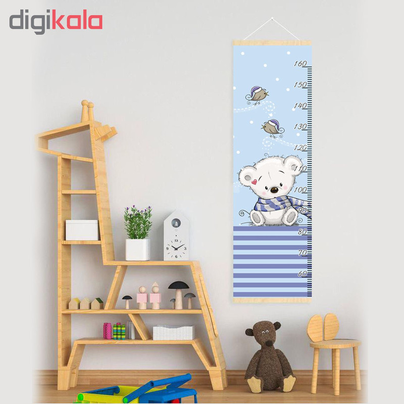 متر اندازه گیری کودک طرح خرس شال دار کد 65