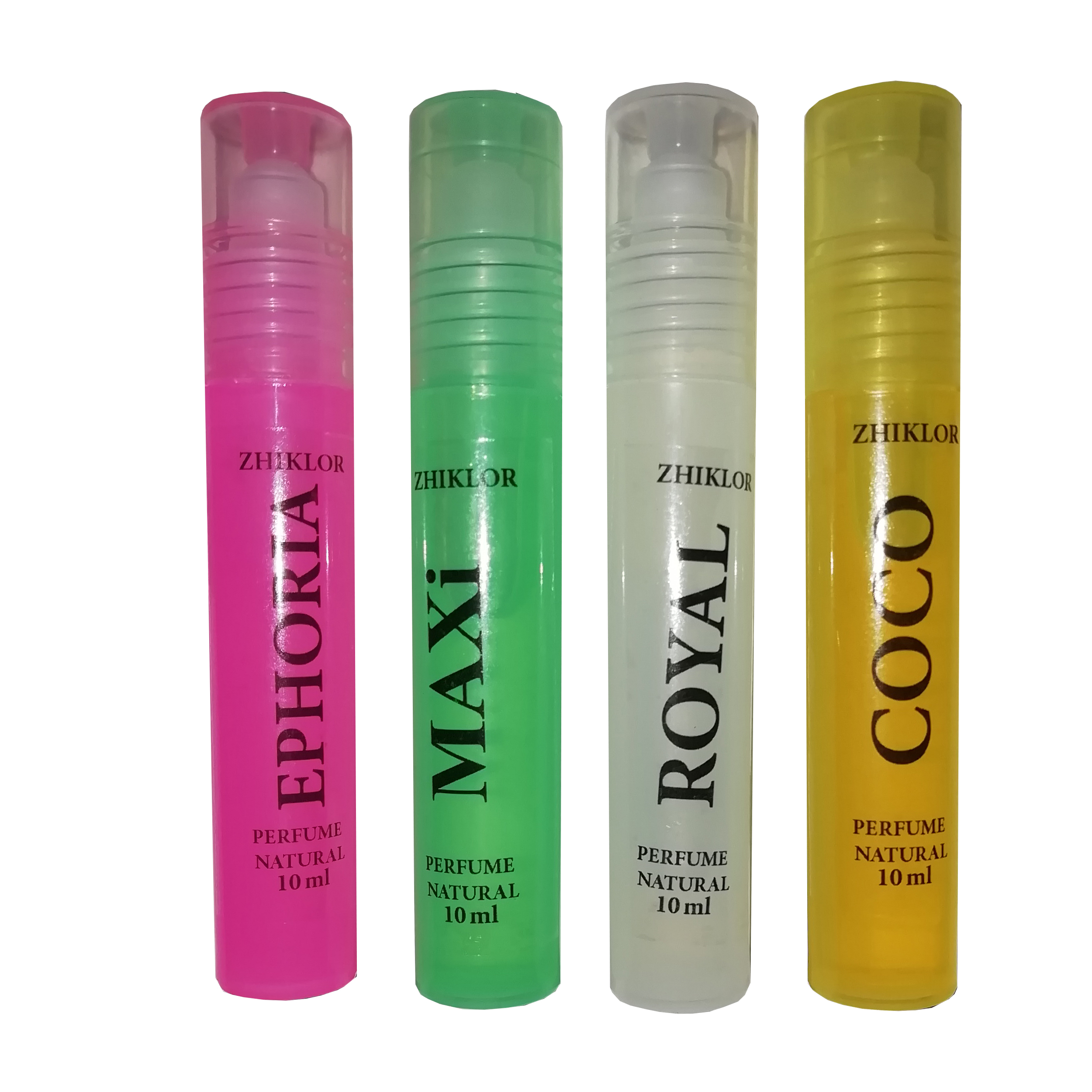 عطر جیبی ژیکلور مدل A004 حجم 10 میلی لیتر مجموعه 4 عددی