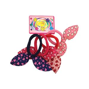 کش مو دخترانه کد KH70 طرح خرگوش مجموعه 4 عددی