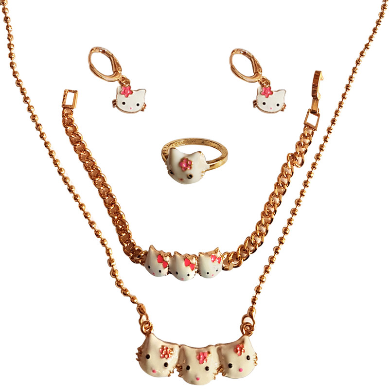 ست دخترانه طرح کیتی کد E-234