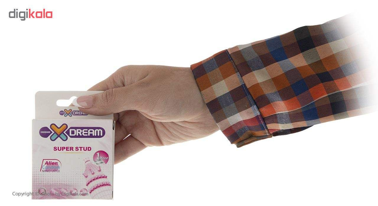 کاندوم ایکس دریم مدل Super Stud به همراه کاندوم بادی گارد مدل اکسترا سیف بسته 4 عددی 