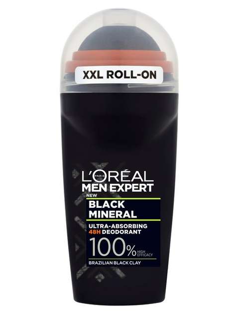 رول ضد تعریق مردانه لورآل سری Men Expert مدل Black Mineral حجم 50 میلی لیتر