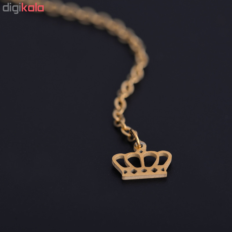 آویز ساعت زنانه طرح تاج کد AS1086