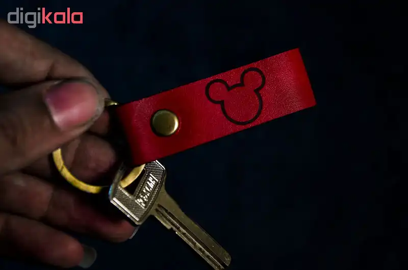 جاکلیدی زنانه چرمینه اسپرت طرح میکی موس کد a63003-a