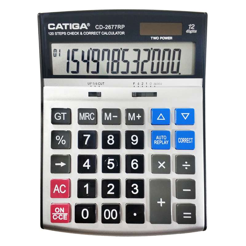 ماشین حساب کاتیگا مدل CD-2677-12RP ماشین حساب کاتیگا مدل CD-2677-12RP