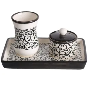 سرویس چای خوری 4 پارچه طرح حروف الفبا 