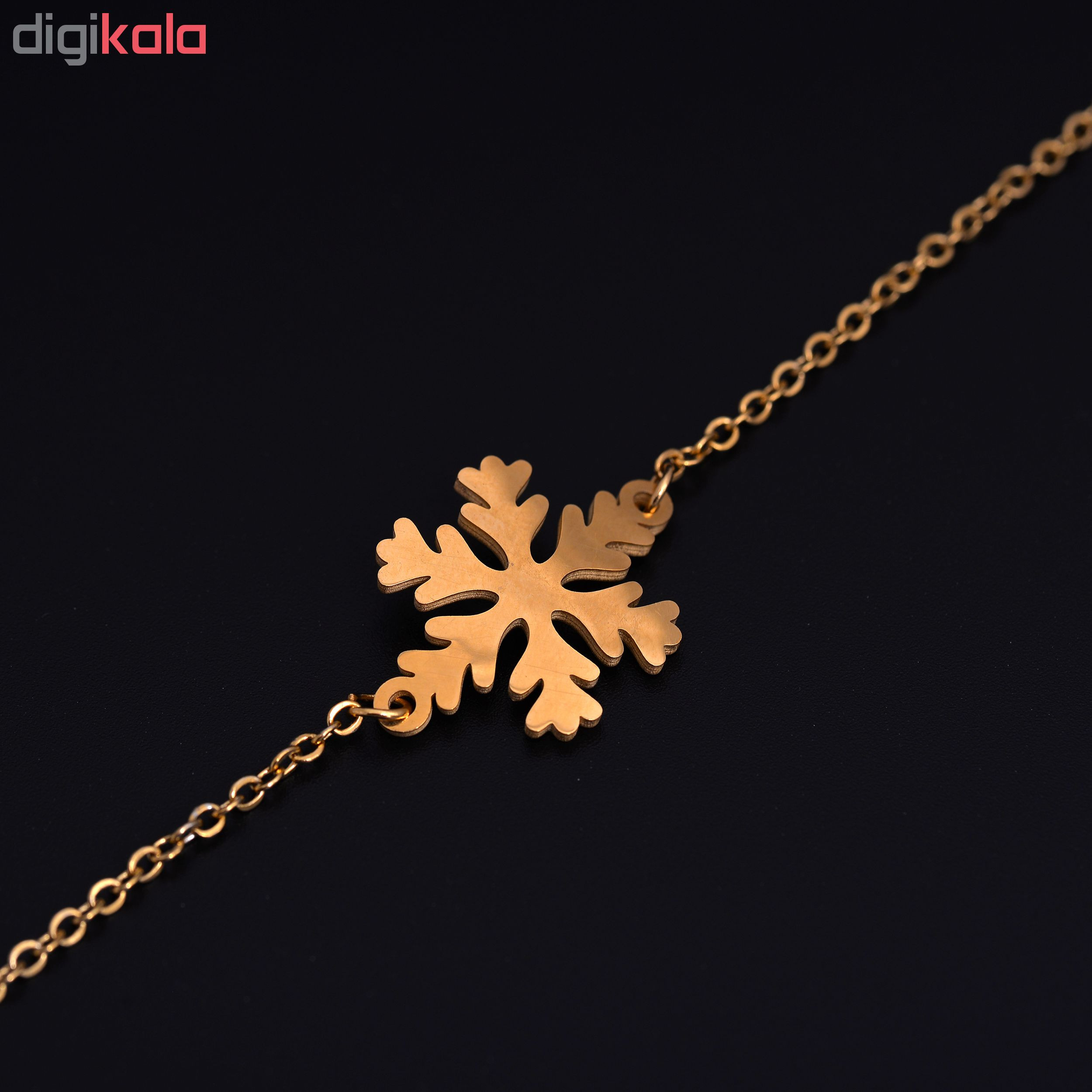 دستبند زنانه طرح برف کد DA1052