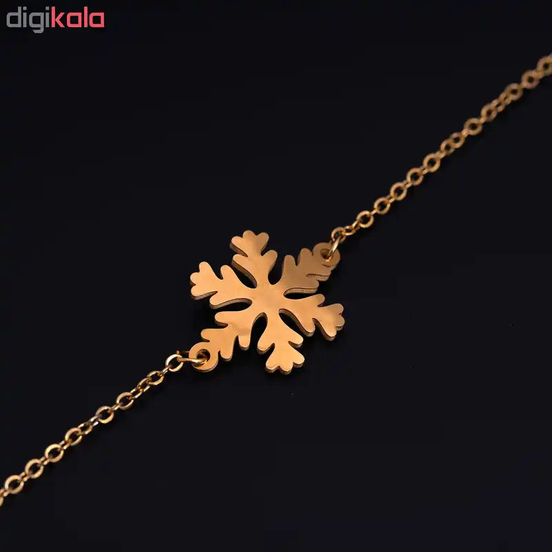 دستبند زنانه طرح برف کد DA1052