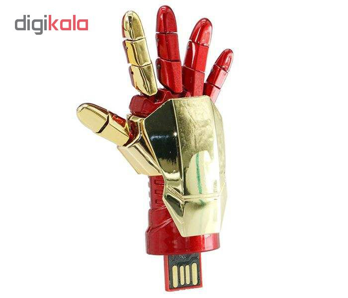 فلش مموری طرح دست مرد آهنی مدل Ul-Hk01 ظرفیت 64 گیگابایت