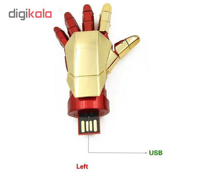 فلش مموری طرح دست مرد آهنی مدل Ul-Hk01 ظرفیت 64 گیگابایت