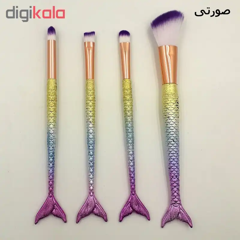 ست برس آرایشی مدل S14 بسته 4 عددی