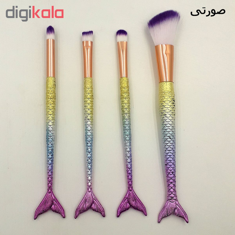 ست برس آرایشی مدل S14 بسته 4 عددی