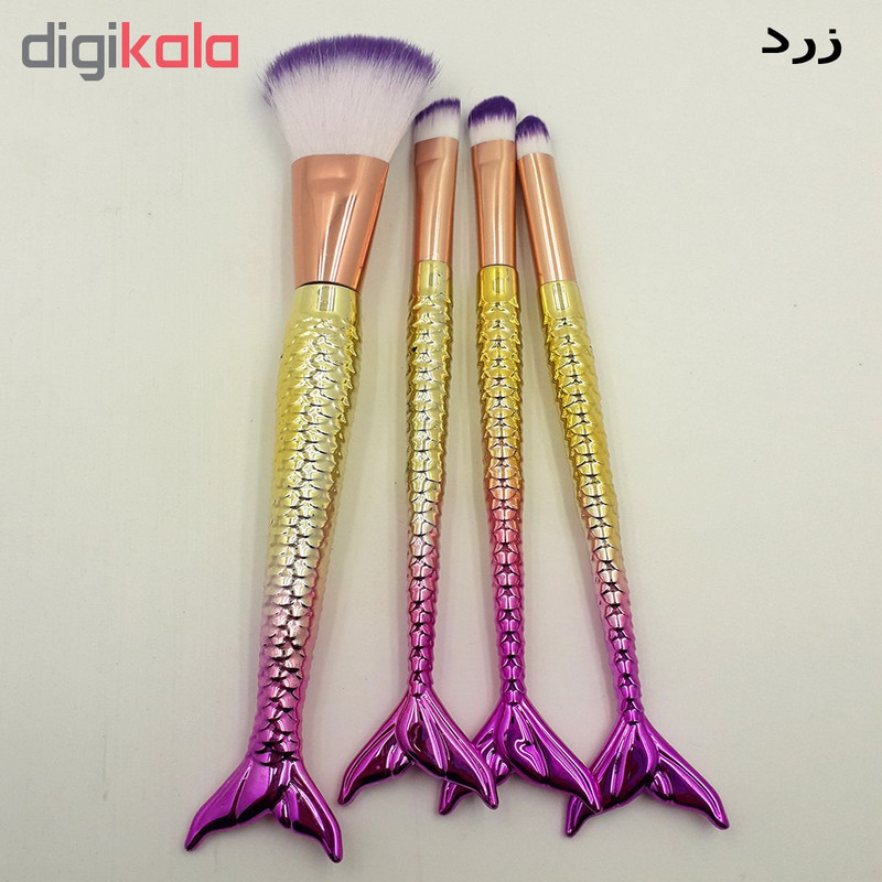 ست برس آرایشی مدل S14 بسته 4 عددی