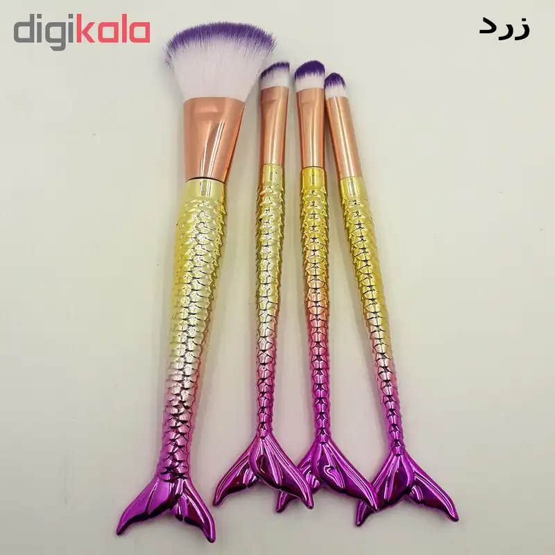 ست برس آرایشی مدل S14 بسته 4 عددی