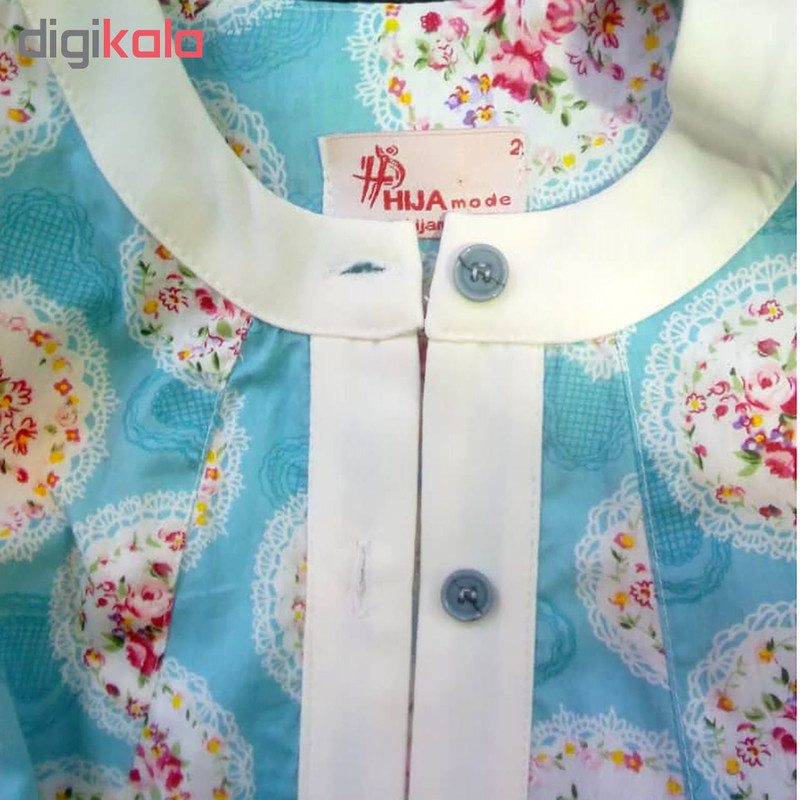 مانتو دخترانه هیژاسان کد 713 رنگ آبی مانتو دخترانه هیژاسان کد 713 رنگ آبی