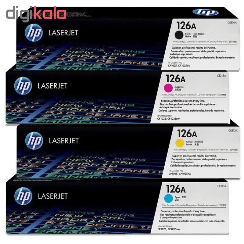 پک کامل تونر رنگی مدل 126A