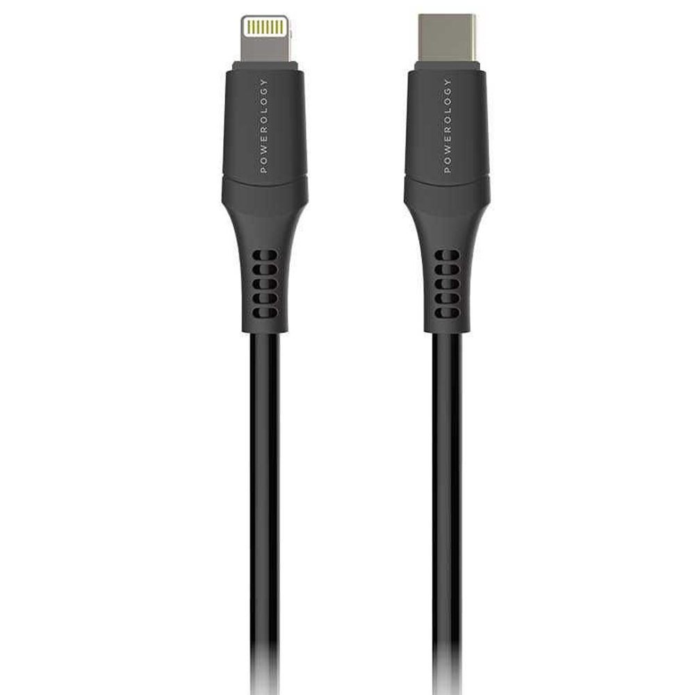 کابل تبدیل USB-C به لایتنینگ پاورولوجی مدل P12CLV2BK طول 1.2 متر