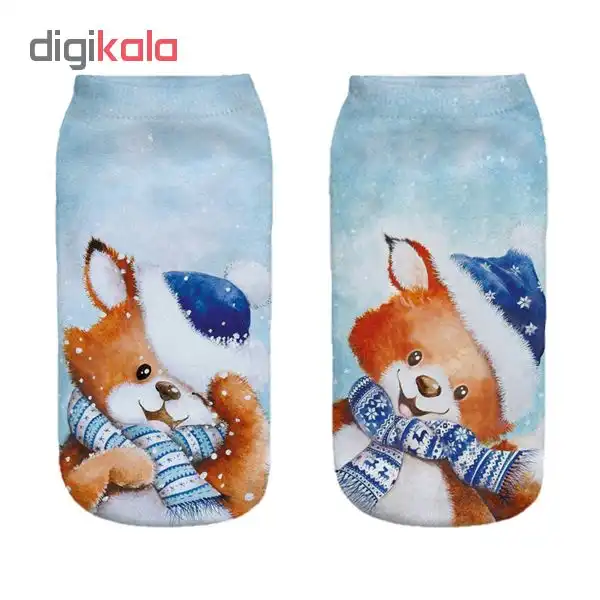 جوراب زنانه طرح فاکس کد 1091