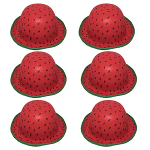 کلاه طرح هندوانه یلدا بسته 6 عددی