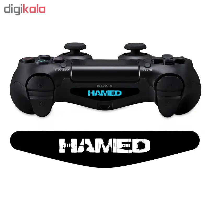 برچسب لایت بار دسته پلی استیشن 4 ونسونی طرح HAMED
