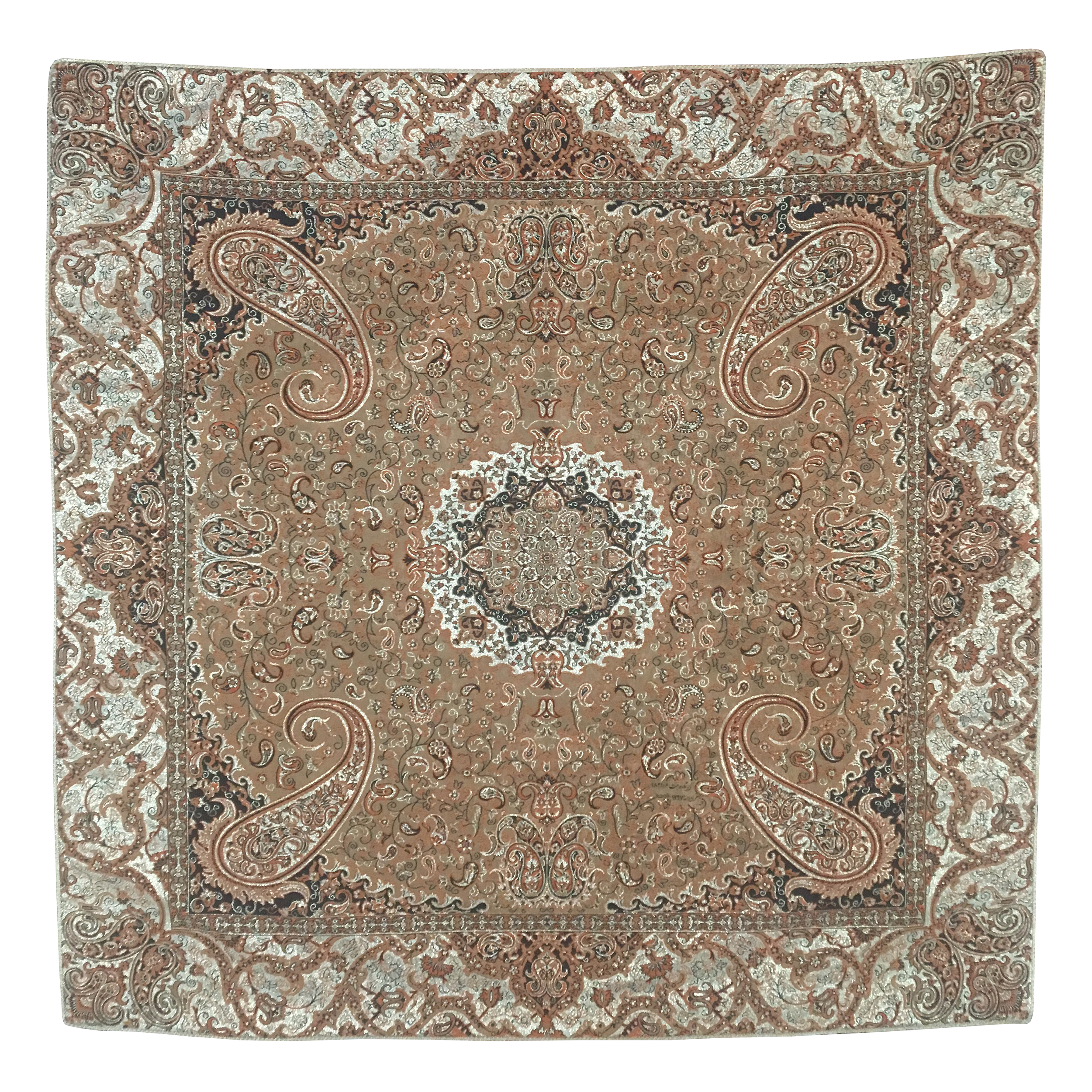 رومیزی ترمه ابریشمی طرح شیوا کد 809