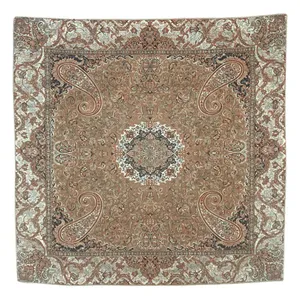 رومیزی ترمه ابریشمی طرح شیوا کد 809