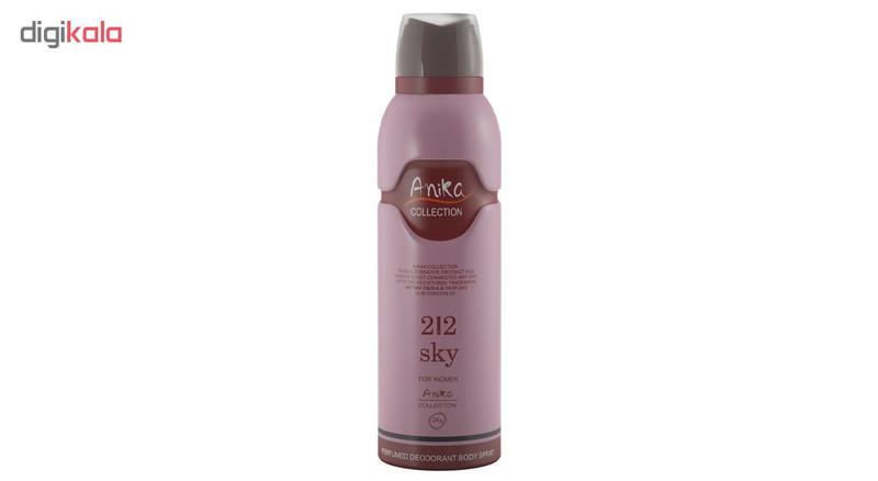 اسپری خوشبو کننده بدن زنانه آنیکا مدل 212 sky حجم 200 میلی لیتر