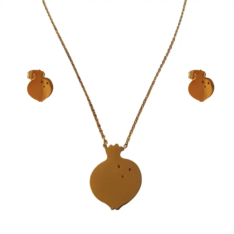 نیم ست زنانه طرح انار مدل YALDA