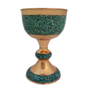 سنگاب فیروزه کوبی مسی مدل تیرداد کد SNG-OlPIH12