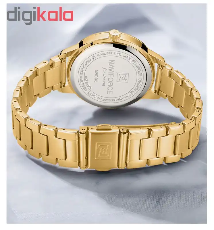 ساعت مچی عقربه ای زنانه نیوی فورس کد NF5008