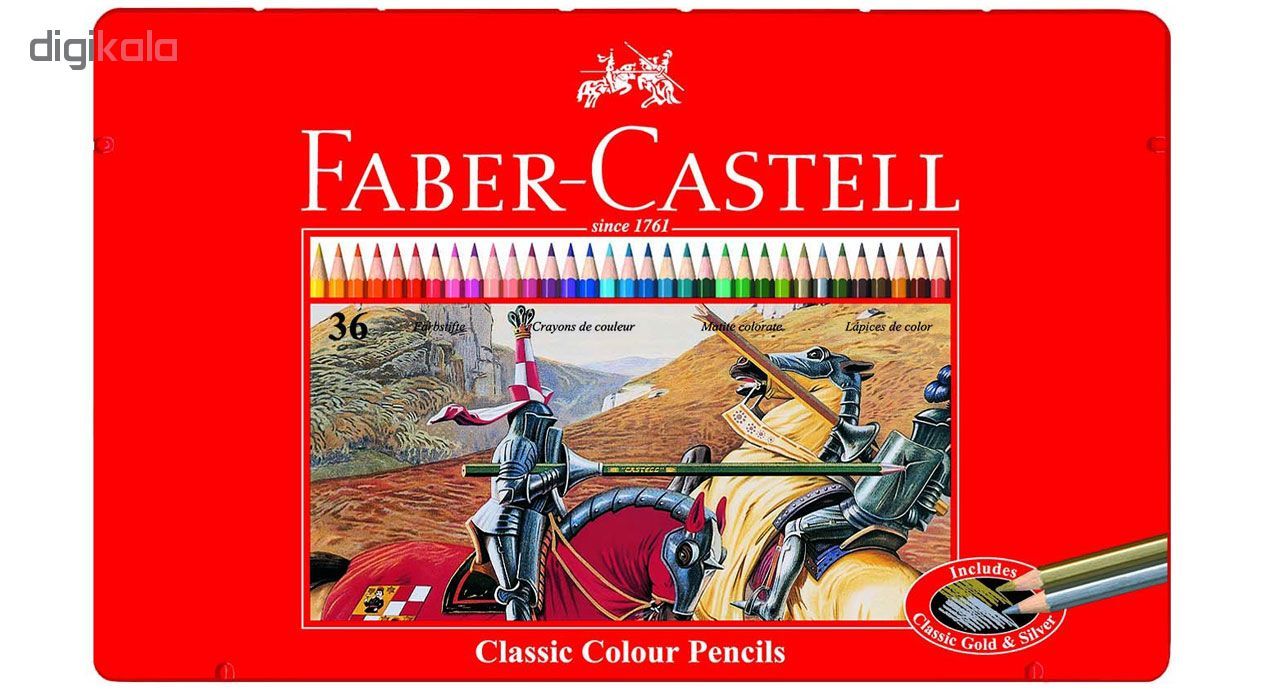مداد رنگی 36 رنگ فابر کاستل مدل classic36m